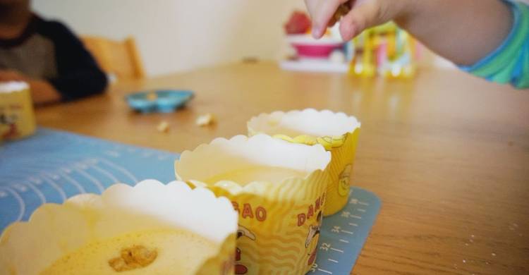 親子烘焙 低糖核桃香蕉紙杯Cup Cake