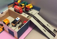廢棄鞋盒做成車庫，幫孩子打造一件獨一無二限量版玩具！