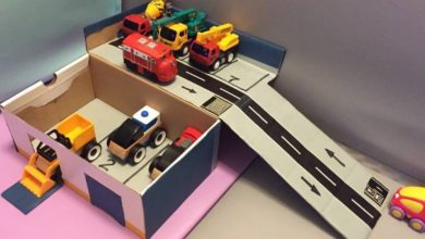 廢棄鞋盒做成車庫，幫孩子打造一件獨一無二限量版玩具！