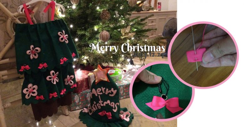 【創意DIY聖誕服飾】超萌可愛：小小移動聖誕樹！